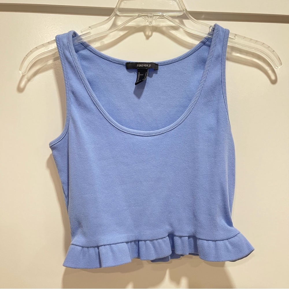 Forever 21 Blue Crop Top